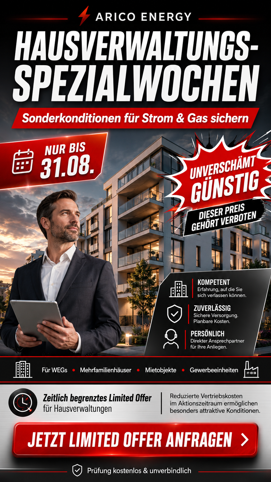 HAUSVERWALTUNG AUFGEPASST: NUR BIS ZUM 31.08.2026! Promotion