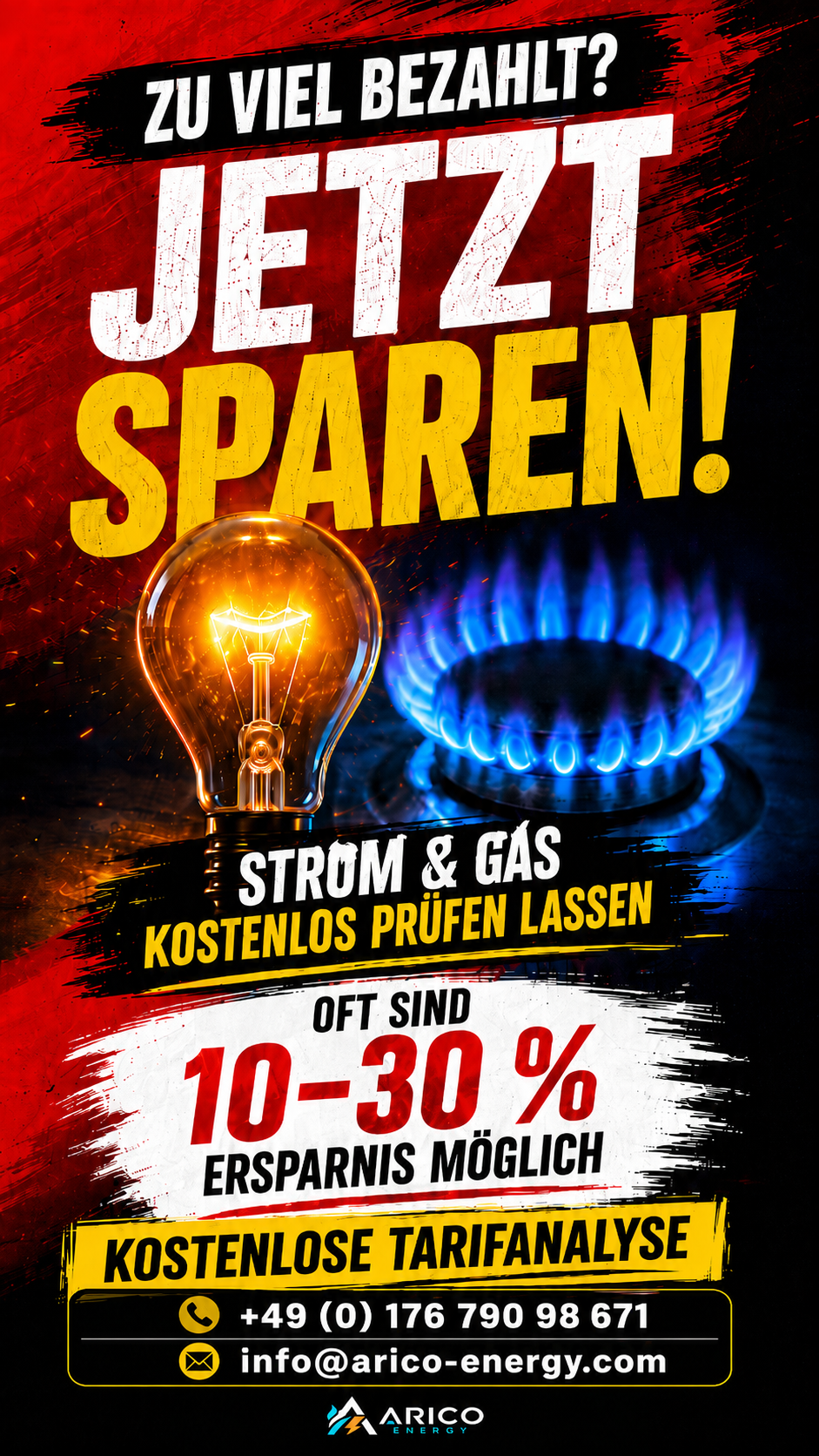 ZU VIEL FÜR STROM UND GAS BEZAHLT? Promotion