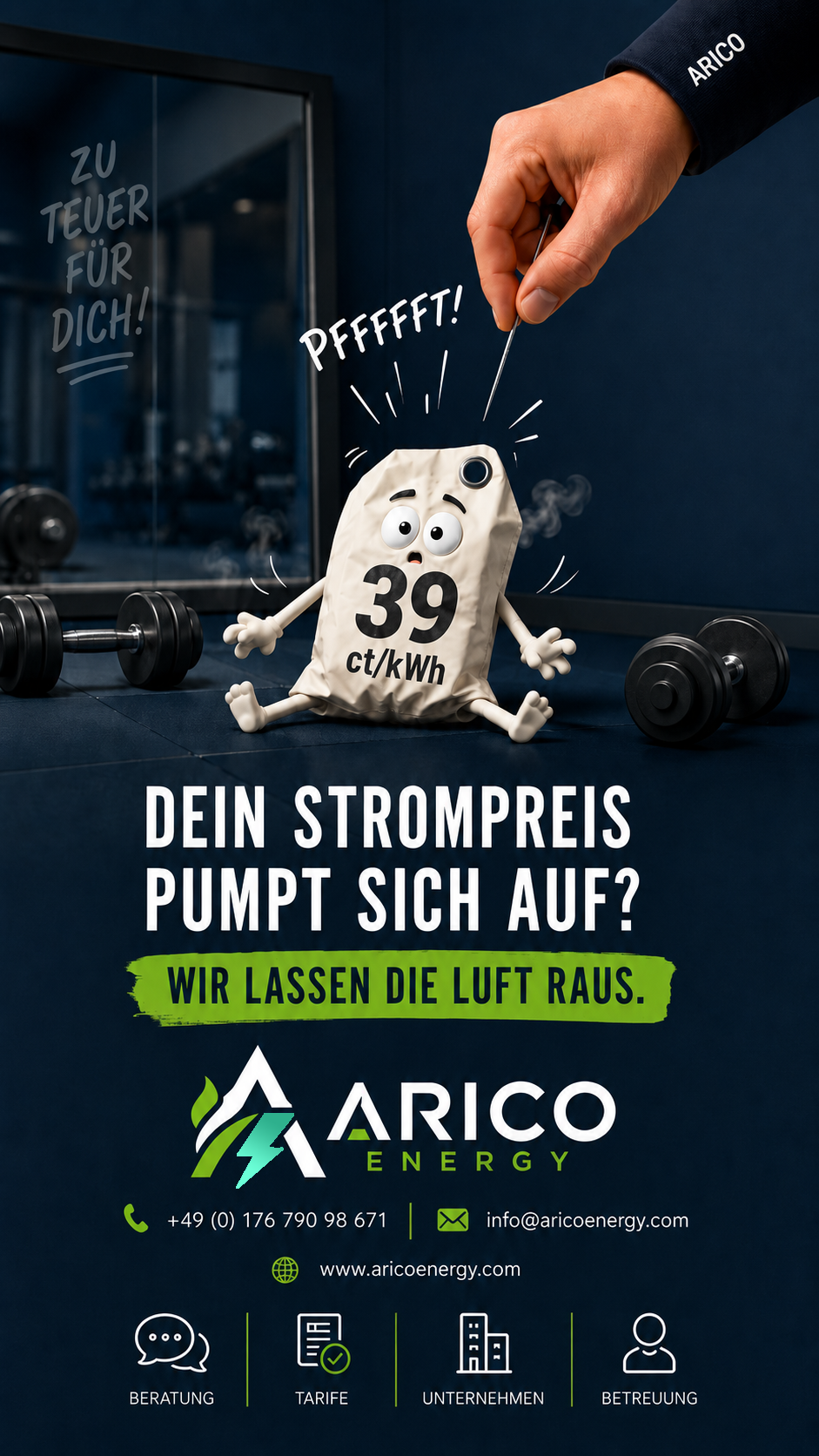 WENN DER STROMPREIS MEHR MUSKELMASSE AUFBAUT …💪⚡ Promotion