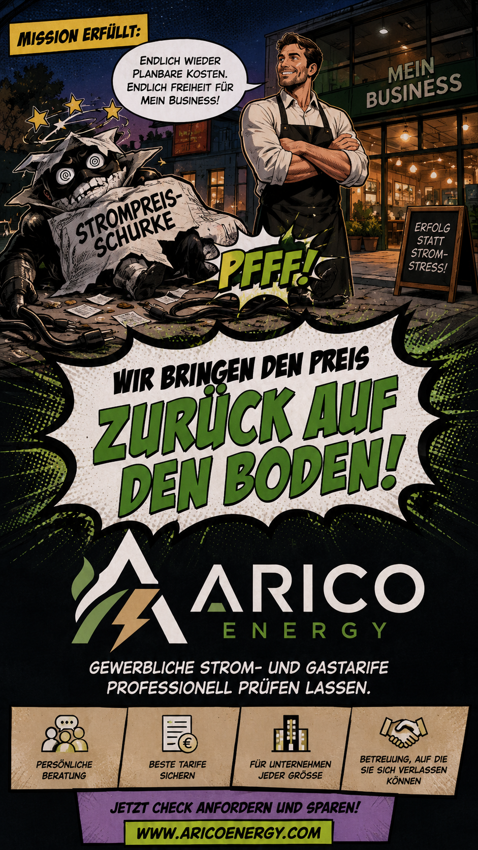 WENN DER STROMPREIS ZUM SUPERSCHURKEN WIRD … ⚡🦹 Promotion